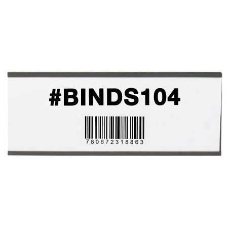 Bsc Preferred 3 x 6'' Magnetic C-Channel Cardholders, 25PK BUY00024166